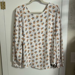 Loft floral blouse